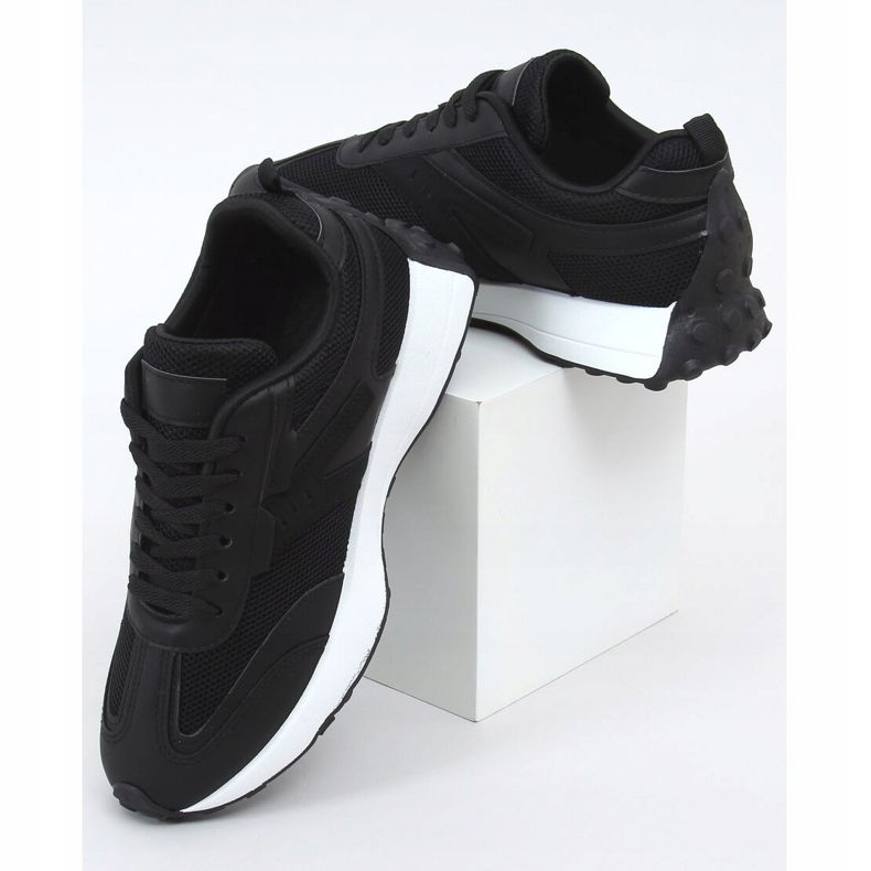 Black sports shoes 6115 Black 1