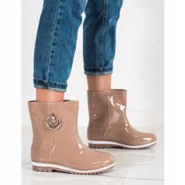 Bona Galoshes With Golden Ornament beige 1