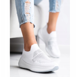 Renda White Sneakers With Crystals 2