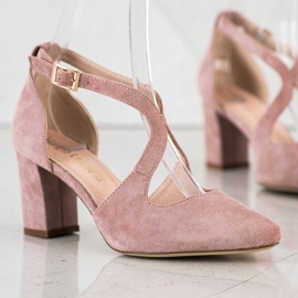 Elegant Sergio Leone pumps pink 2
