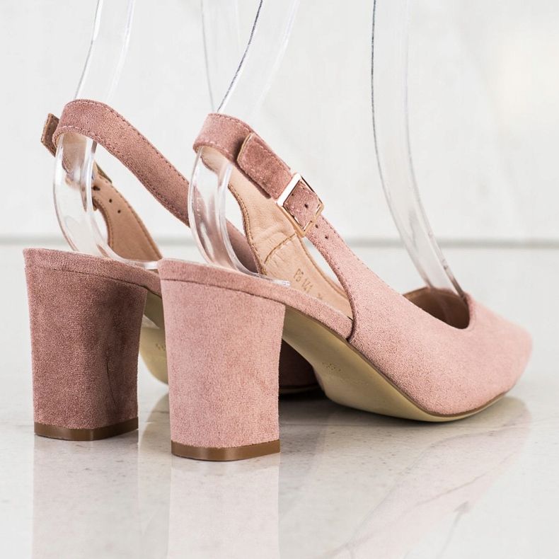 Pumps With an Open Heel by Sergio Leone pink 1