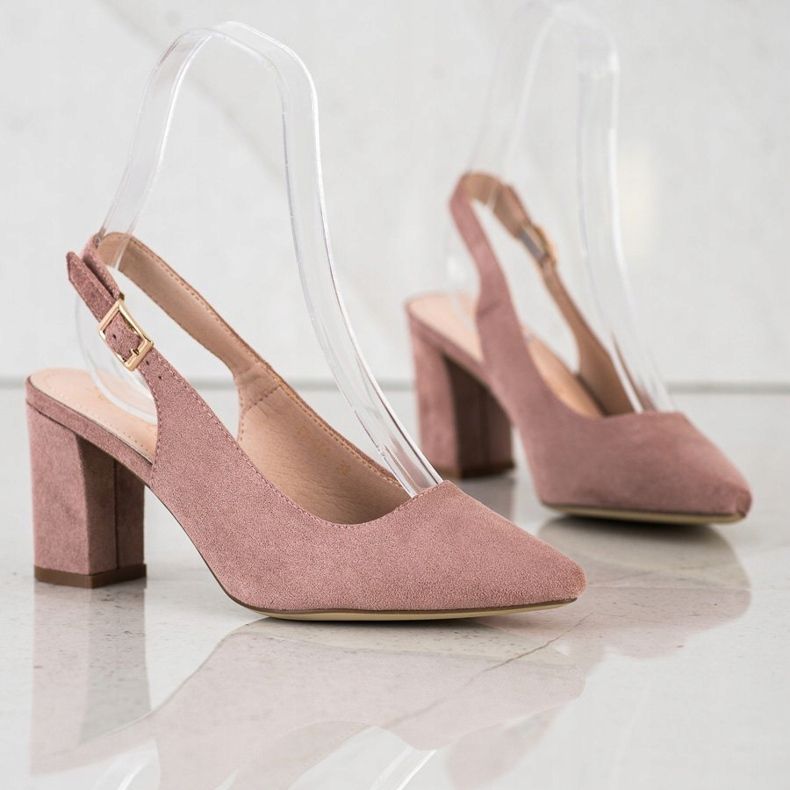 Pumps With an Open Heel by Sergio Leone pink 2