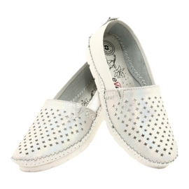 Evento women's loafers 21PB32-3613 white and silver 4 Evento women's loafers 21PB32-3613 white and silver 4