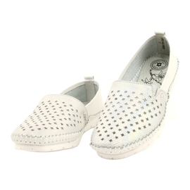 Evento women's loafers 21PB32-3613 white and silver 2 Evento women's loafers 21PB32-3613 white and silver 2