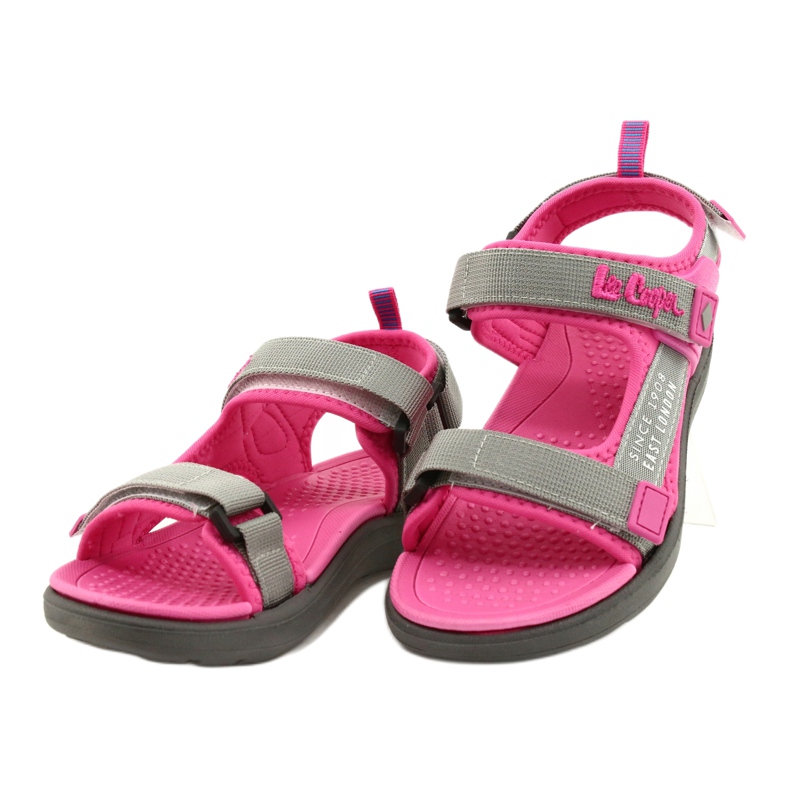Sandals girls shoes Lee Cooper 20S-TS-031 foam insert pink grey 2 Sandals girls shoes Lee Cooper 20S-TS-031 foam insert pink grey 2
