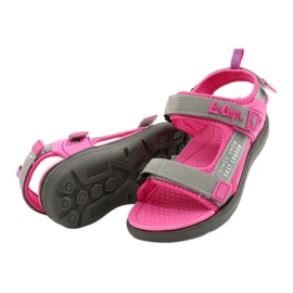 Sandals girls shoes Lee Cooper 20S-TS-031 foam insert pink grey 4 Sandals girls shoes Lee Cooper 20S-TS-031 foam insert pink grey 4