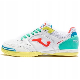 Football boots Joma Top Flex 2132 In sala white and colored 1