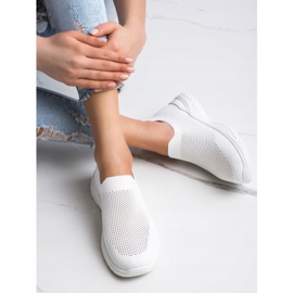 Ideal Shoes Slip-on Shoes With Mesh white 2