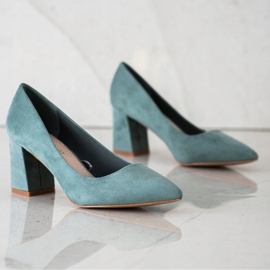 Classic suede VINCEZA pumps green 1