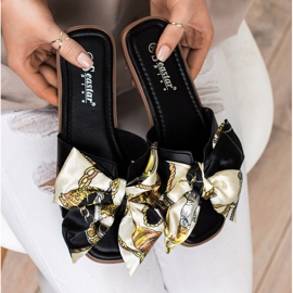 Seastar Elegant Slippers With A Decorative Bow black 2
