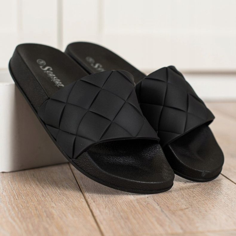 Seastar Comfortable Rubber Slippers black 2