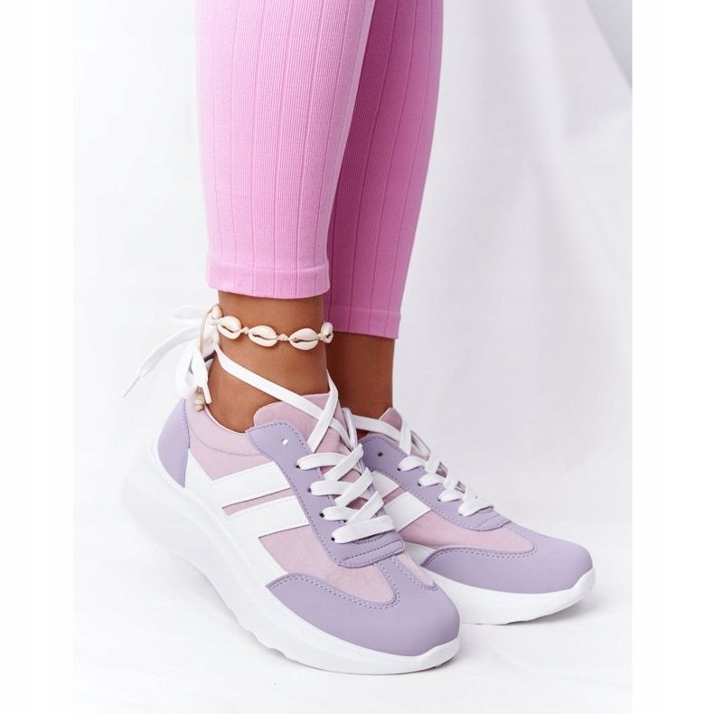 PS1 Women's Sport Shoes Sneakers Violet Holiday white purple pink 2