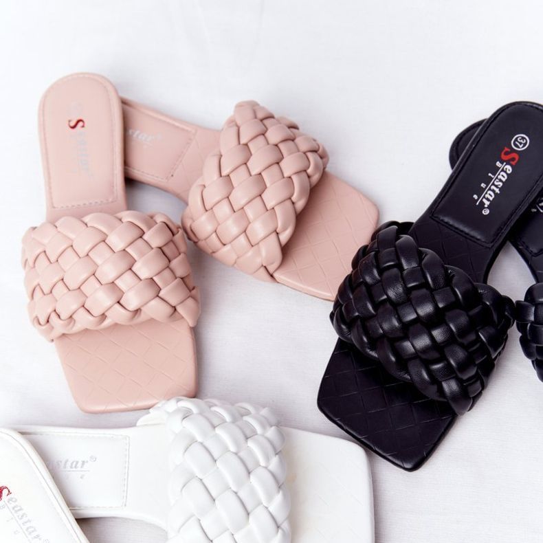 PS1 Women's Beige Cheryl Braided Slippers 1