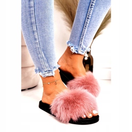 PS1 Women's Slippers with Fur Pink Belmondo 4