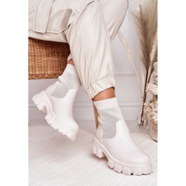 Women's Socks Boots Workers White Stormy 1