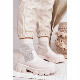 Women's Socks Boots Workers White Stormy 2