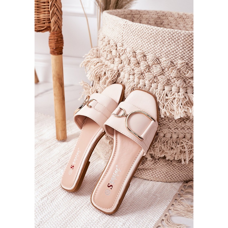 PS1 Women's Elegant Slippers Beige Debbie 2