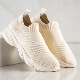 SHELOVET Comfortable Slip-On Shoes beige 1