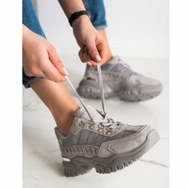 SHELOVET Gray Sneakers grey 1 SHELOVET Gray Sneakers grey 1