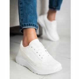 SHELOVET Classic Eco Leather Sneakers white 2