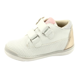 American Club Sport Shoes With Velcro GC06 / 21 White and Gold 1