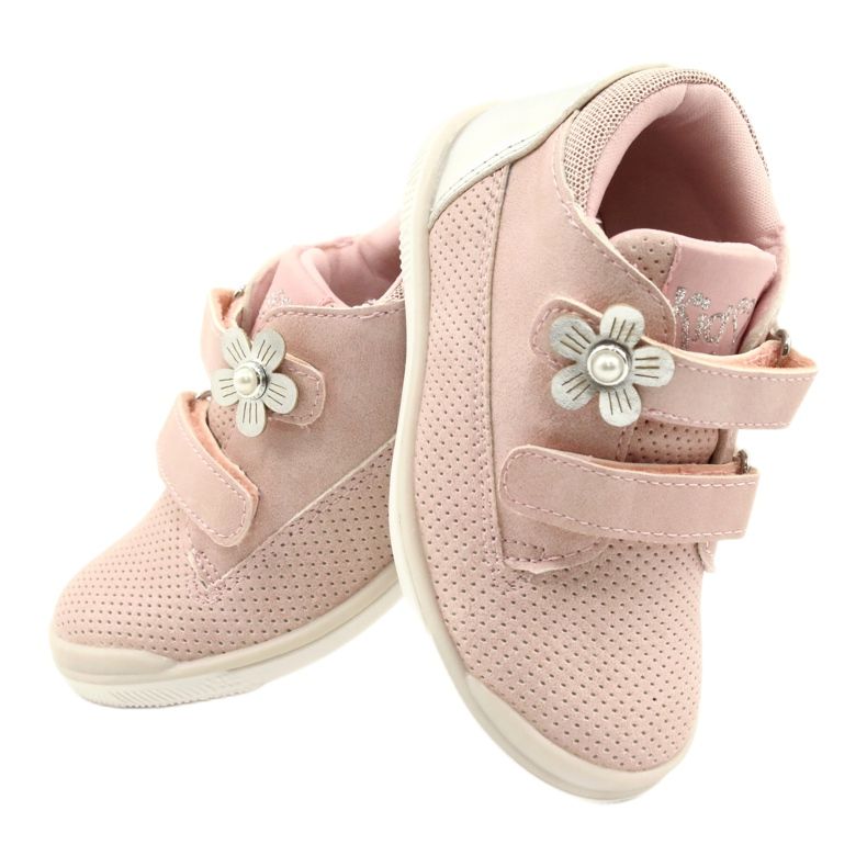 American Club Sport Shoes With Velcro GC06 / 21 Pink-Silver 4 American Club Sport Shoes With Velcro GC06 / 21 Pink-Silver 4