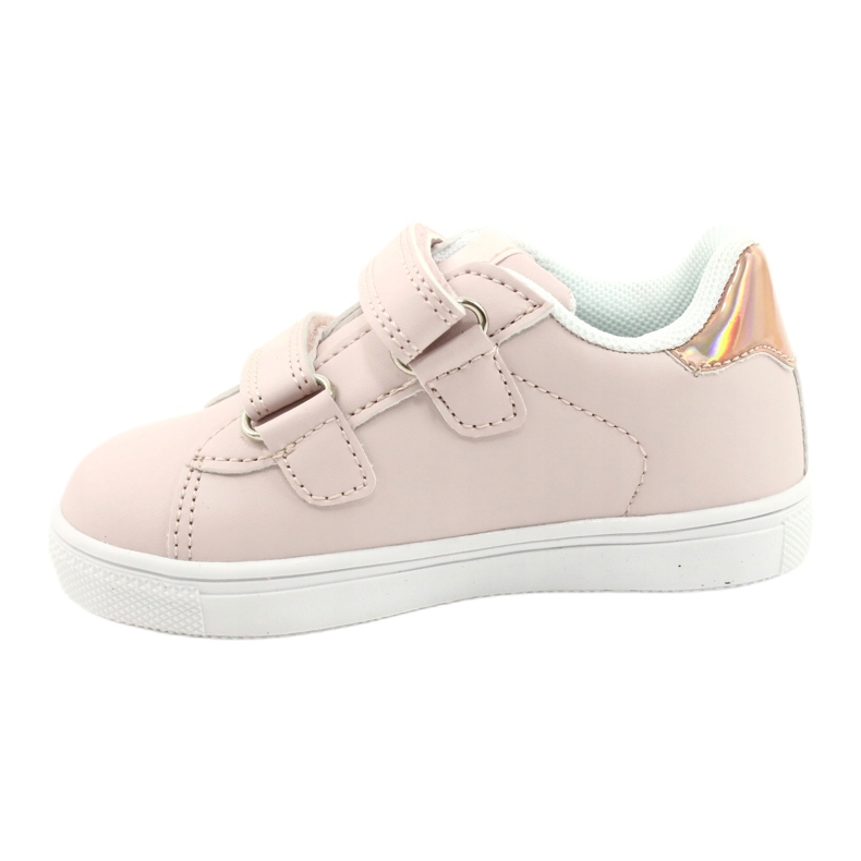 American Club Flowers ES22 / 21 Powder Pink Velcro shoes golden 1