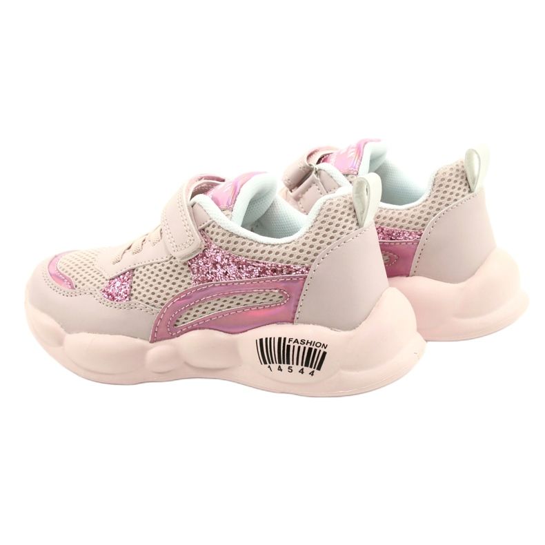 American Club Fashionable Pink Halographic Sports Shoes ES23/21 4