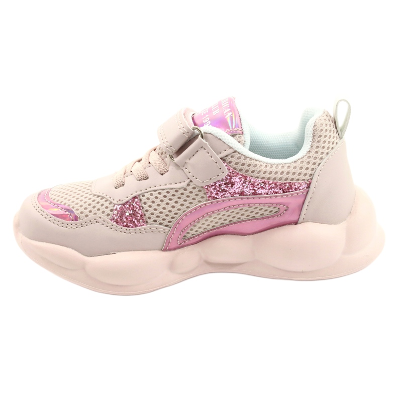 American Club Fashionable Pink Halographic Sports Shoes ES23/21 1