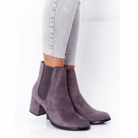 PJ1 Women's Warm Boots Jodhpur boots Gray Juliette grey 2