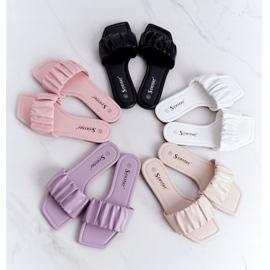 PS1 Women's Classic White Slippers Looking Good 2