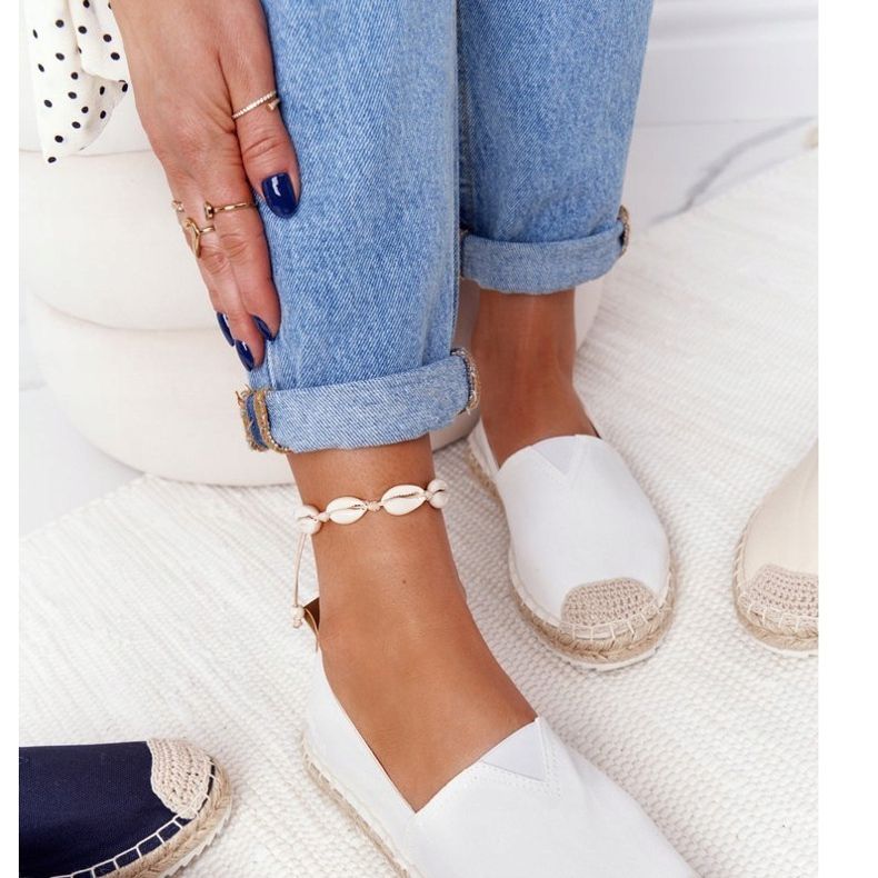 Espadrilles On A Braided Sole Big Star HH274493 White 2 Espadrilles On A Braided Sole Big Star HH274493 White 2