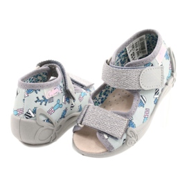 Befado yellow children's shoes 342P025 grey 4