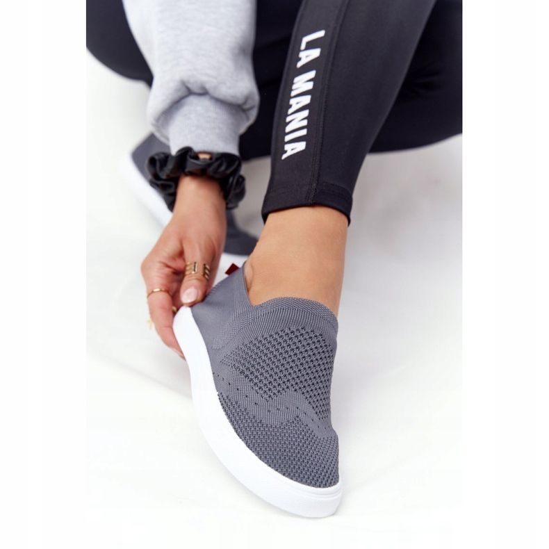 Women's Sneakers Slip-on Big Star FF274A607 Gray grey 2