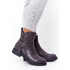 PJ1 Women's Warm Boots Workers Gray Alivia grey 2