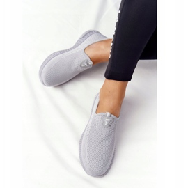 PS1 Women's Sport Shoes Slip-on Gray Be Stretchy grey 1