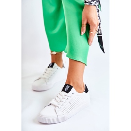 Women's Leather Sneakers Big Star HH274071 White and Black 1