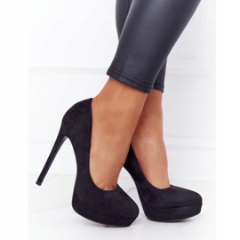 PS1 Classic Black Suede Heels Margharita 2 PS1 Classic Black Suede Heels Margharita 2