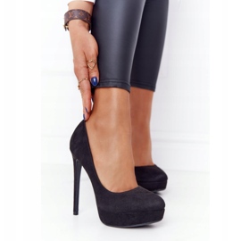 PS1 Classic Black Suede Heels Margharita 1 PS1 Classic Black Suede Heels Margharita 1