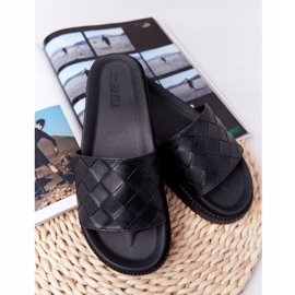 Women's Slippers On The Big Star HH274684 Black Platform 1