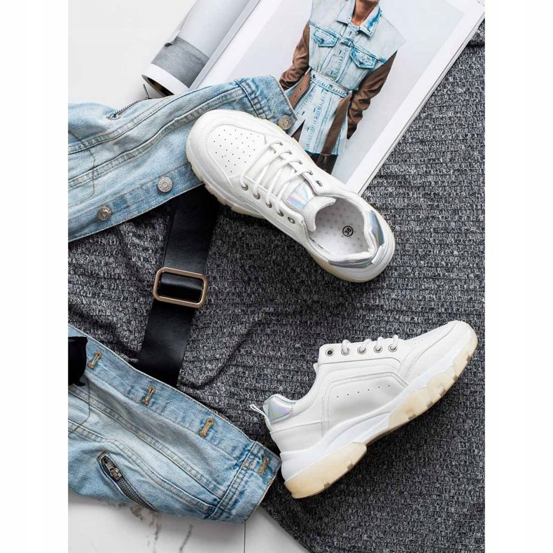 SHELOVET Eco Leather Sneakers white 1 SHELOVET Eco Leather Sneakers white 1