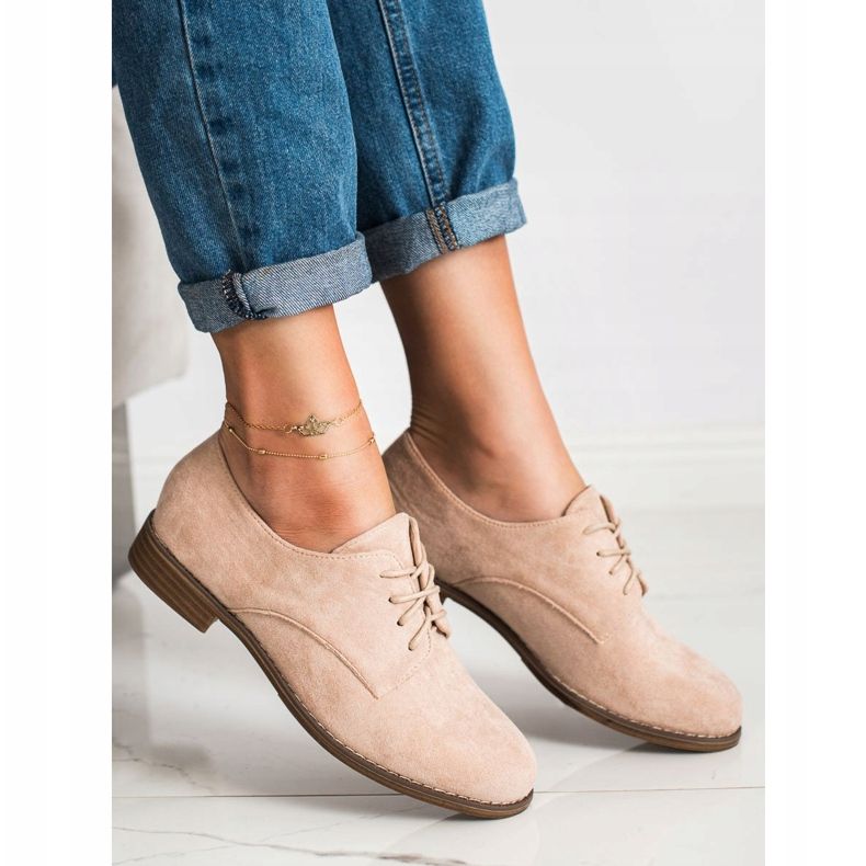 Seastar Lace-up shoes made of suede beige 2