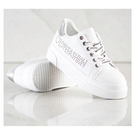 SHELOVET White Sneakers On The Fashion Platform 1 SHELOVET White Sneakers On The Fashion Platform 1