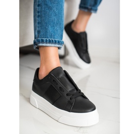 SHELOVET Sneakers With Eco Leather On The Platform black 2