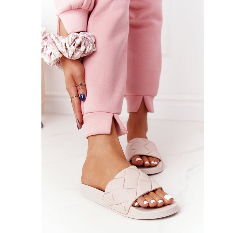 PS1 Women's Beige Rubber Slippers Let's Swim brown 1 PS1 Women's Beige Rubber Slippers Let's Swim brown 1