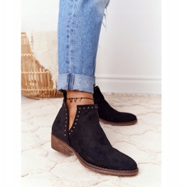 PS1 Black Clever openwork boots with cutouts 2