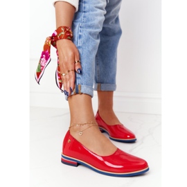 Lacquered Leather Shoes Maciejka 05035-08 Red 2
