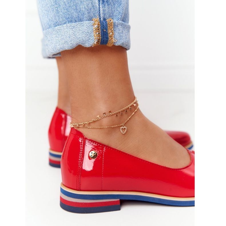 Lacquered Leather Shoes Maciejka 05035-08 Red 1