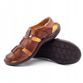 ABIS Men's leather sandals 4557 brown 3 ABIS Men's leather sandals 4557 brown 3