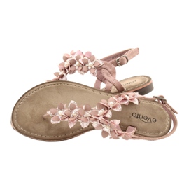 Evento Women's sandals with a pearl 20SD35-1811 pink 3